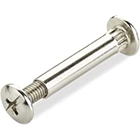 Los mejores  - SOTECH - Conector de cuerpo (10 unidades- 8 mm de diámetro- con rosca M6- acero niquelado- para madera de 39 a 45 mm de…